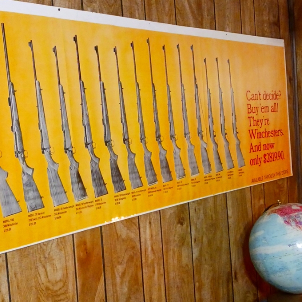 Vintage winchester poster